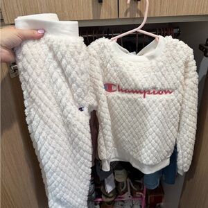 Champion Cream Textured Loungewear Set